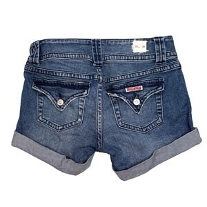 Hudson Ruby Mid Thigh Shorts Cuffed Mid Rise Size 26 Summer Medium Wash